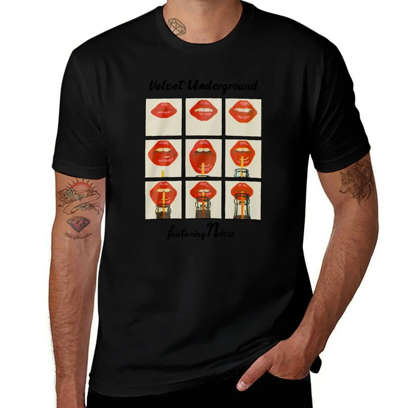 The-Velvet-Underground-Featuring-Nico T-Shirt Modern Print Casual T-Shirt