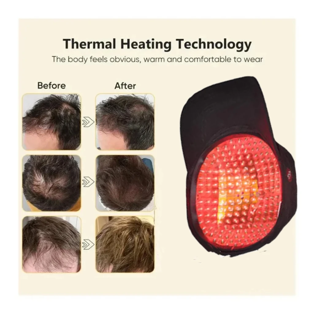 

2025 New Laser Hair Growth Cap Red Light Therapy Hat 650nm For Hair Loss Treatment Fast Regrowth Thicker Hair Men Women