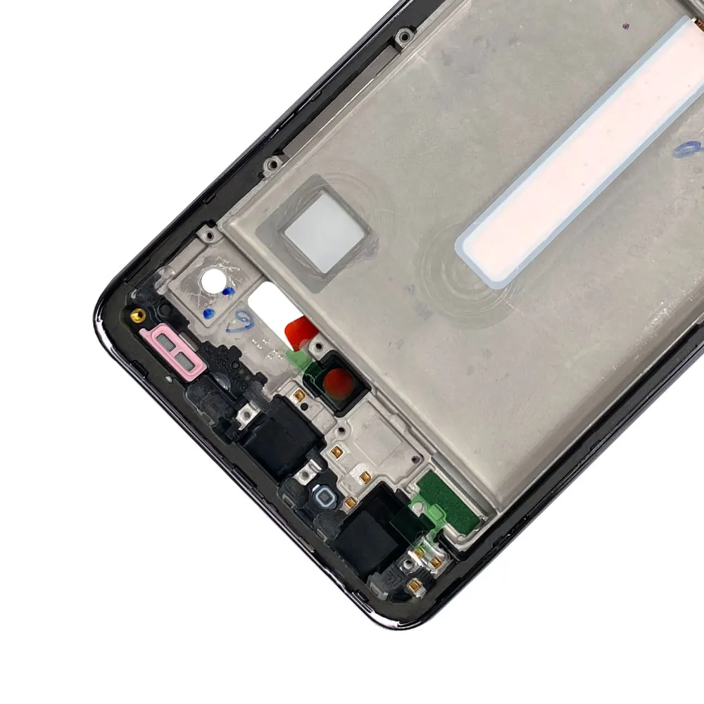 New For Samsung A52S A72 A54 A32 4G A73 A32 5G Front Housing LCD Frame Bezel Plate Replacement Repair Part With Side Button