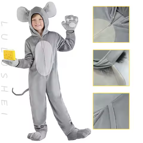 Animal Mouse Cosplay Costumes Children Halloween Holiday Party Funny Jumpsuit Costume Fashion Cute Stage Performance Clothes