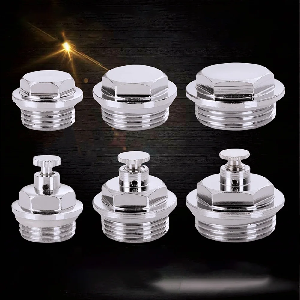 Air Bleed Valve for Radiator Coupler Made of Brass Chrome Plated Material Providing Resistance to and Abrasion