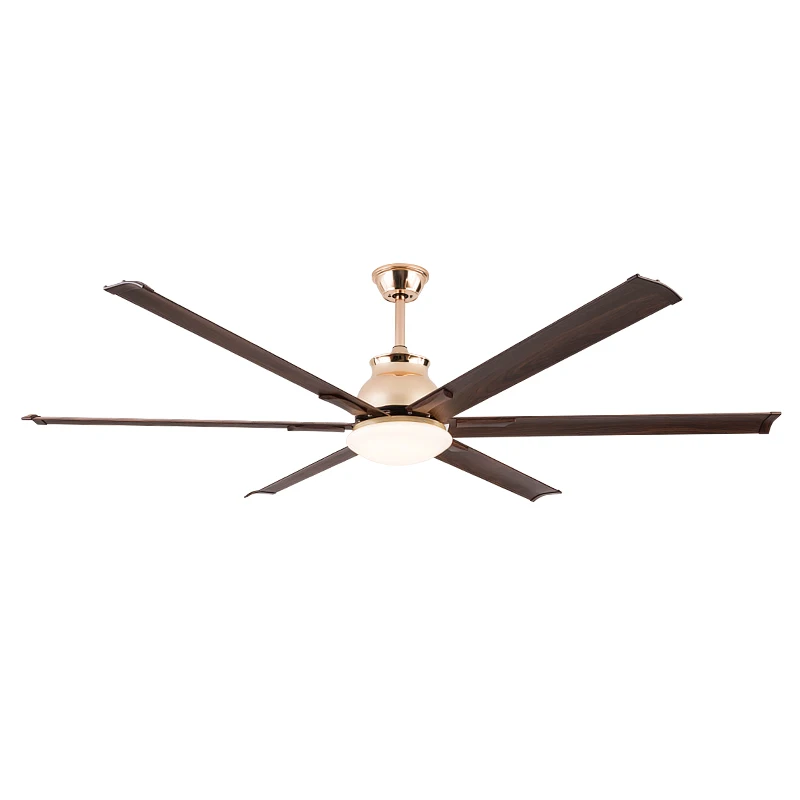 Premium 70-inch Industrial Ceiling Fan with Light and Remote Control High-Power Motor 6-Speed Aluminum Blades Ceiling Fan