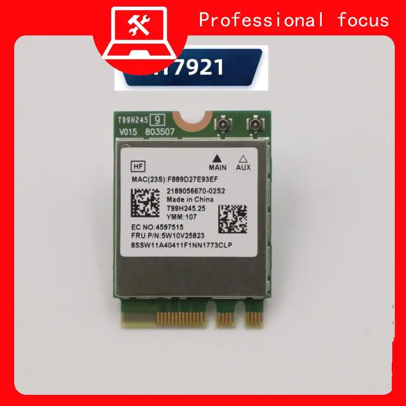 MT7921 for Lenovo WiFi6 wireless card 5.2 Bluetooth 5W10V25844 Lenovo notebook card