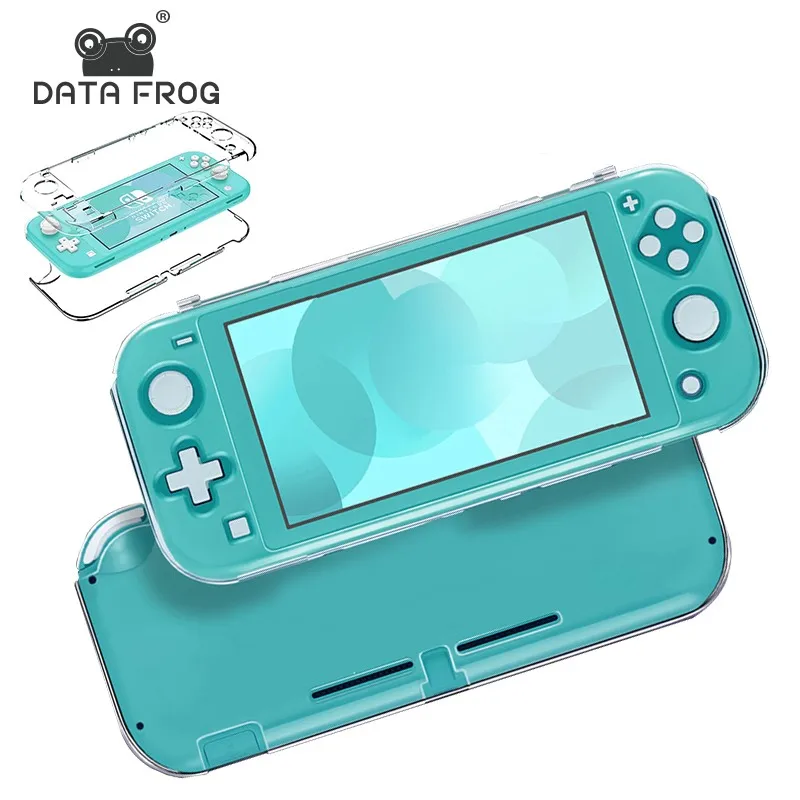 เคสป้องกันสำหรับ Data FROG เข้ากันได้-Nintendo SWITCH Lite คอนโซลเกม PC โปร่งใสเคสคริสตัลสำหรับ SWITCH Lite