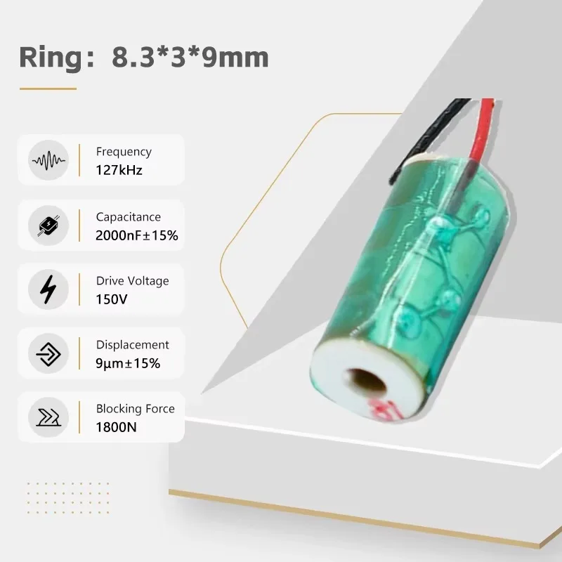 Nanoscale Multilayer Stack Actuators 9μm Displacement 127kHz Multilayer Piezoelectric Ceramic Ring Microdispensing Actuators