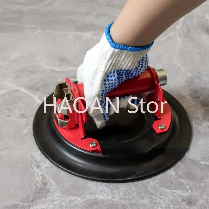 

9-Inch Vacuum Sucker Metal Handle Metal Air Pump Glass Suction Tray Large Plate Tile Suction and Lifting Tool