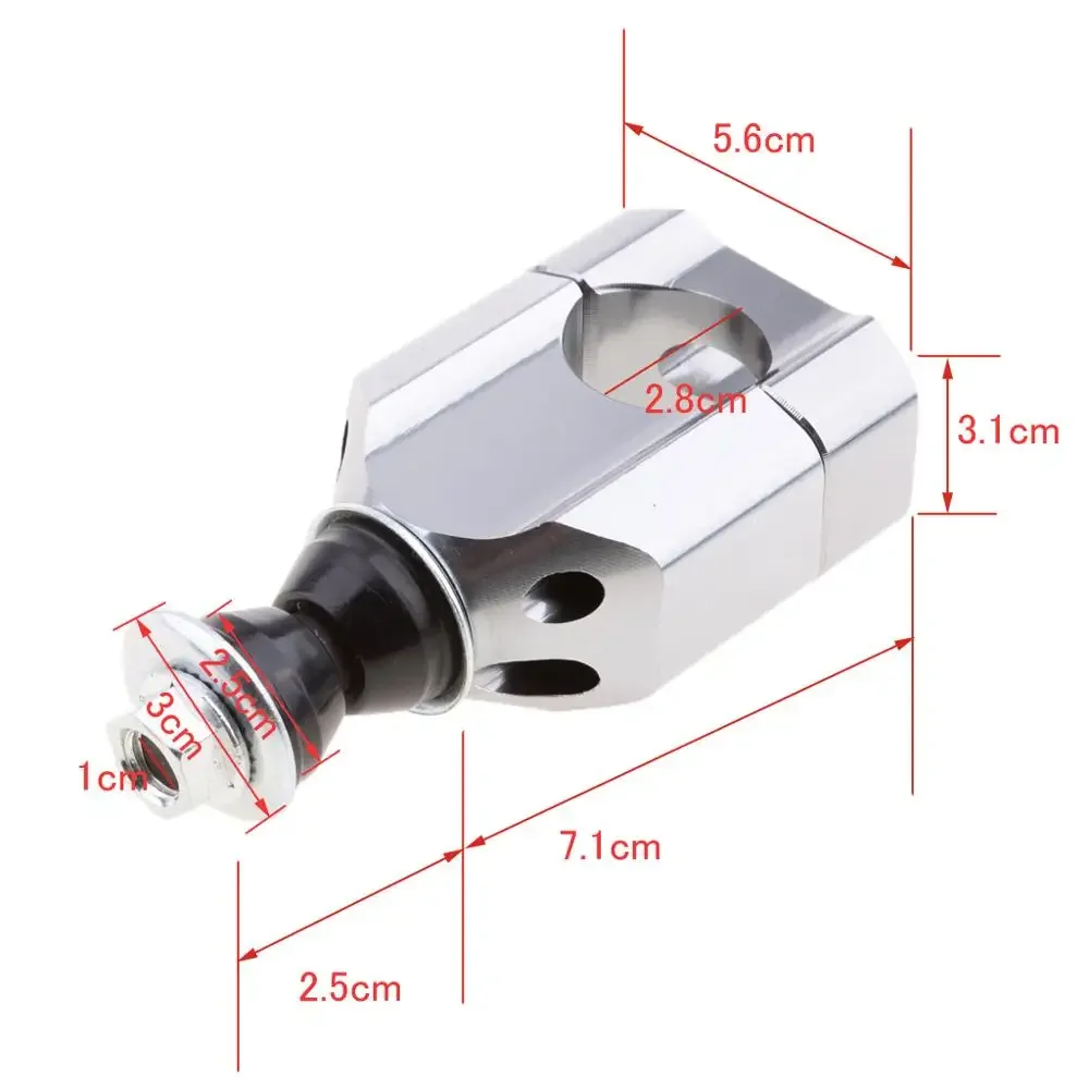 2 قطعة 1 1/8 "28 مللي متر CNC دراجة نارية المقود جبل الناهض المشبك الألومنيوم الدقة CNC تشكيله اليسار اليمين المقود