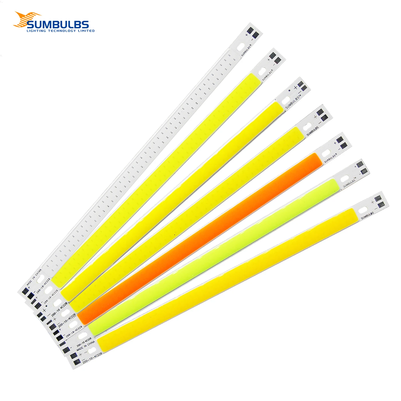 200x10mm COB Bar Light Strip DC12V 10W Multi-Color LED 10cm Lamp Warm to Cool White Blue Green Red Yellow Bulb for Home Lighting image 2
