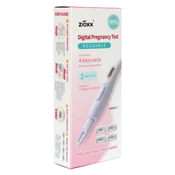 Zioxx  Reusable Digital Early Result First Response Pregnancy Test Kit Set with Smart Weeks Indicator for woman