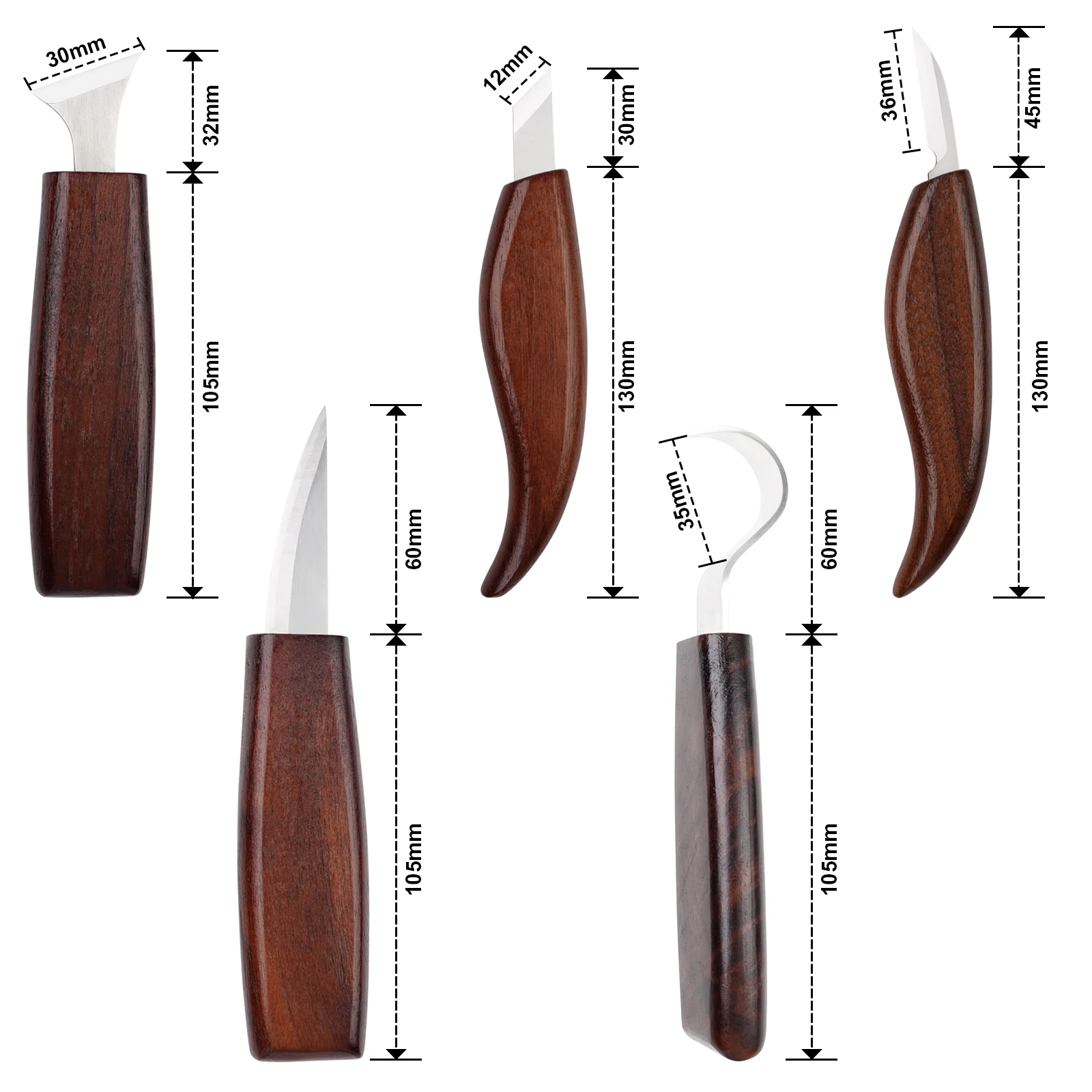 1 Set Wood Carving Tools Set with Wood Carving Knife Wood Chisel Knife Carving Knife Sharpener Woodworking Tools DIY Woodcarving