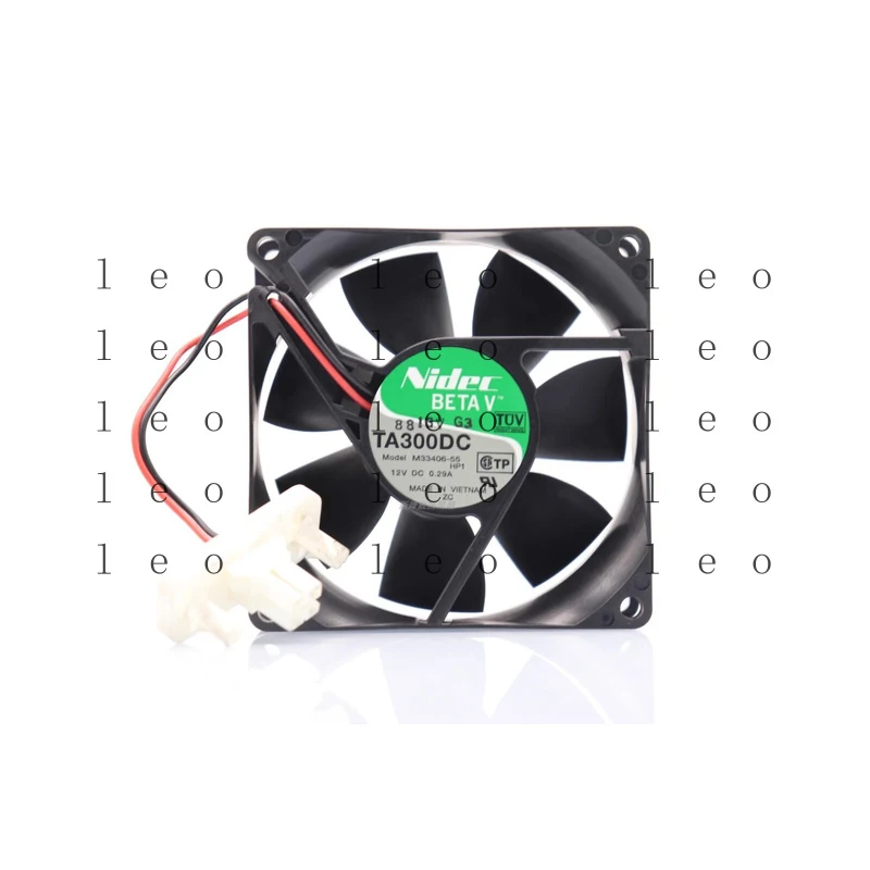 

Nidec TA300DC M33406-55G 12V 0.29A 8025 8CM 2-Wire Cooling Fan