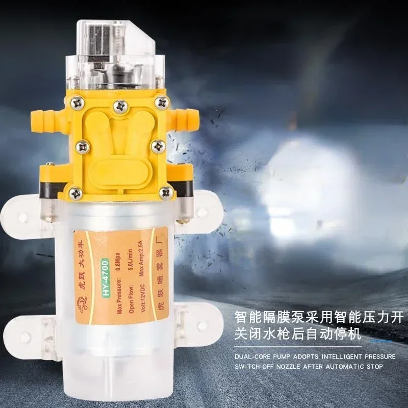 12 volt electric sprayer water pump motor agricultural high pressure diaphragm self-priming watering flower and pesticide pump