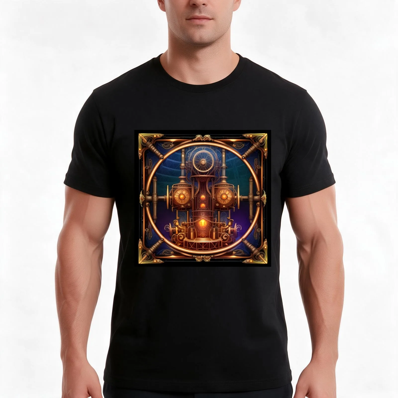 Engine mechanics of various eras - PART 014524 T-Shirt, Summer Casual Cotton Tee, Oversized Streetwear Tops, Unisex Men Women