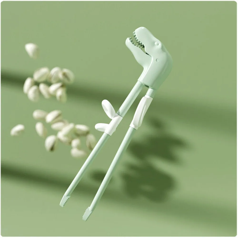 Non-Slip Grip Learning Practice Chopsticks Auto-rebound Beginner Friendly Dinosaur Training Chopsticks Stage Training