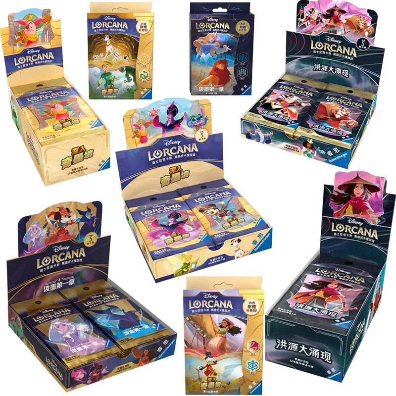 

Подлинная серия Disney Card Lorcana Deep In The Strange Ink Realm Booster Pack, коллекция персонажей Nime, игрушка в подарок