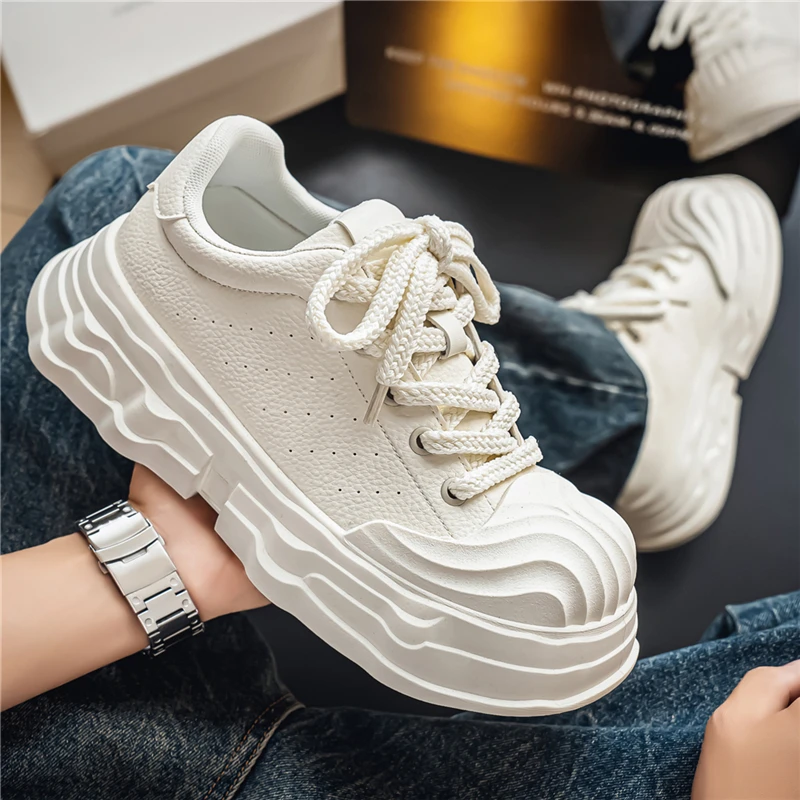 

Новые модные дышащие низкие кеды 2026 года: трендовый кожаный верх, универсальный дизайн для повседневного спорта