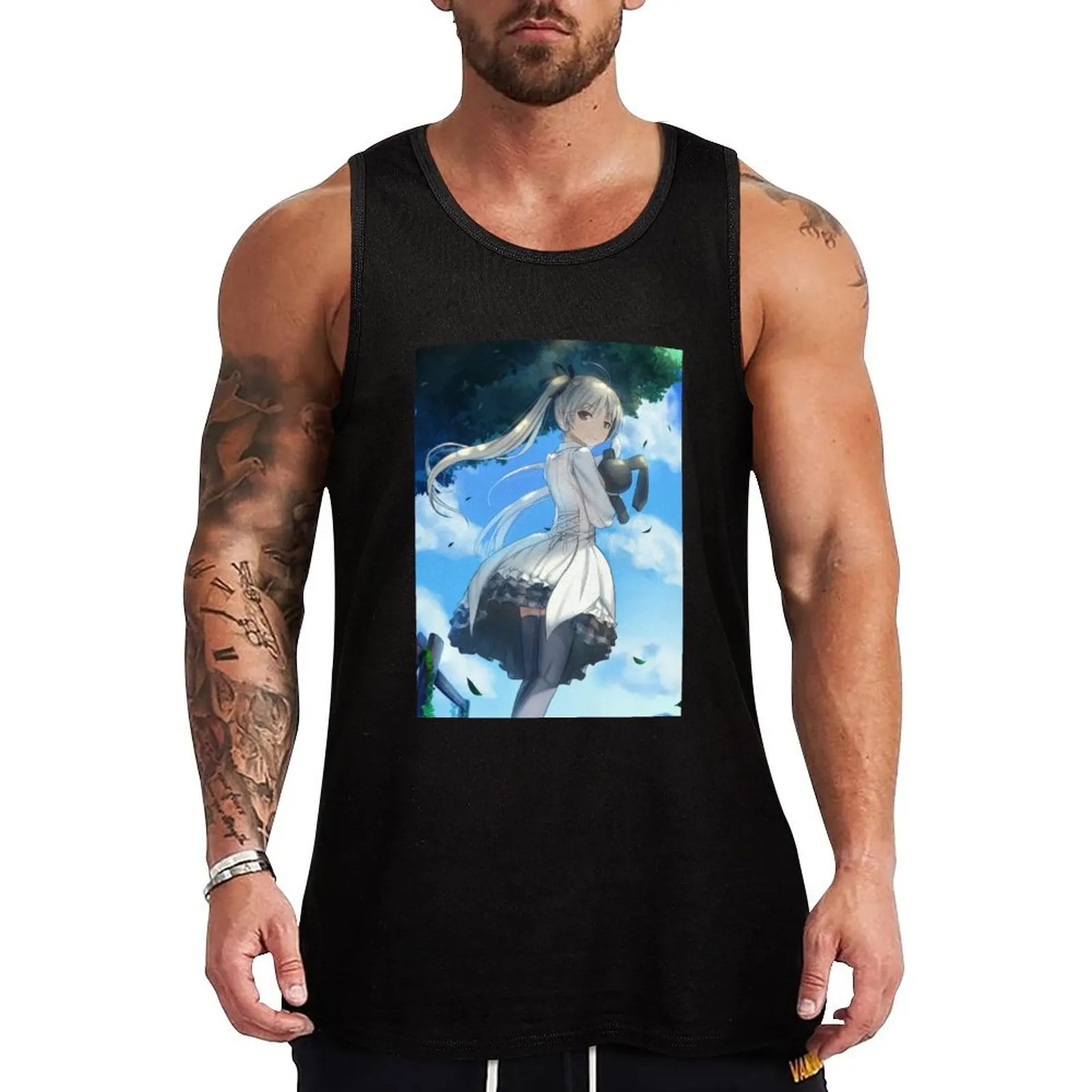 

Yosuga No Sora Tank Top Men's sports t-shirt t-shirts for Men's gym vest for men