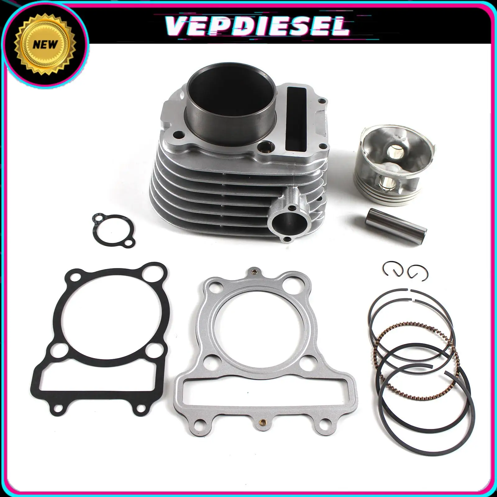 

New Cylinder Piston Gasket Top End Set Bore 70mm Kit For Yamaha XT225 1992-2000 TTR225 1999-2004 XT225 2005-2016 Motorcycle Part