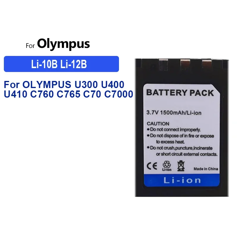 Portable Battery BLX-1 Li-50B 1500mAh-2250mAh For Olympus OM-1 1020 SP-800UZ OM-D E-M1 Olympus Pen F OM-D U300 U400 U410 C760