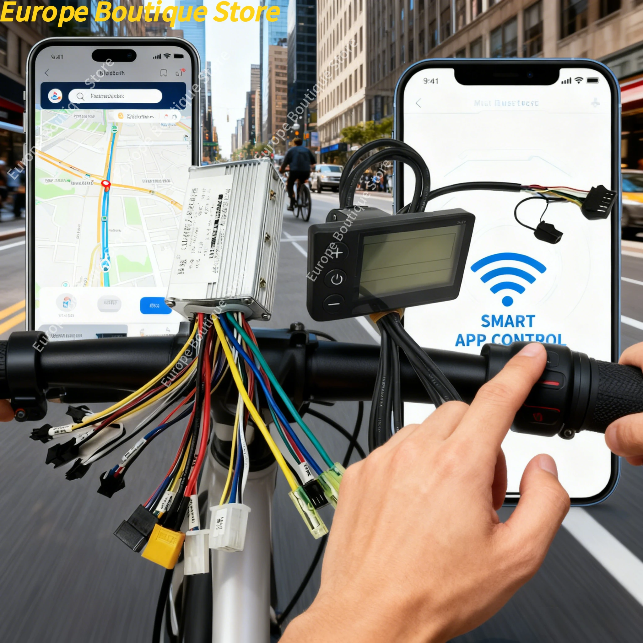 

24V 36V 48V 350W 250W MAX20A E-bike/Electric Scooter Brushless Controller S866 LCD Display for Electric Bike Bicycle