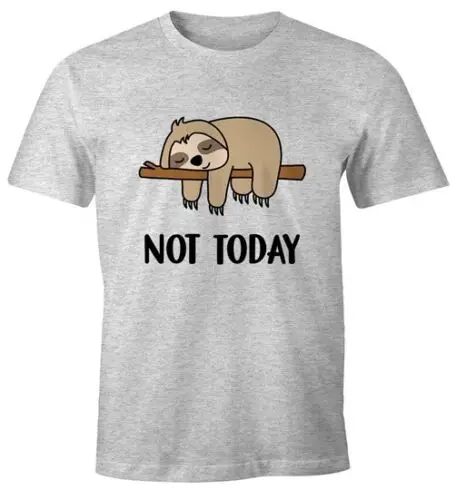 Lustiges Herren T-Shirt Not Today Chillen Fun-Shirt Moonworks®