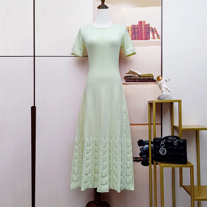 Vestido largo sin mangas con cuentas recortadas estilo francés vestido Sexy de verano con hombros descubiertos para mujer fiesta boda noche cita romántica