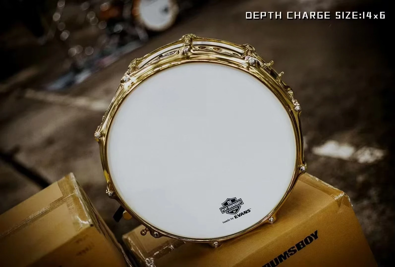 طبلة كمين فولاذية مقاس 14 × 6 بوصة على الطراز السوبرافيونيك مع قفل العروة طبل كمين احترافي