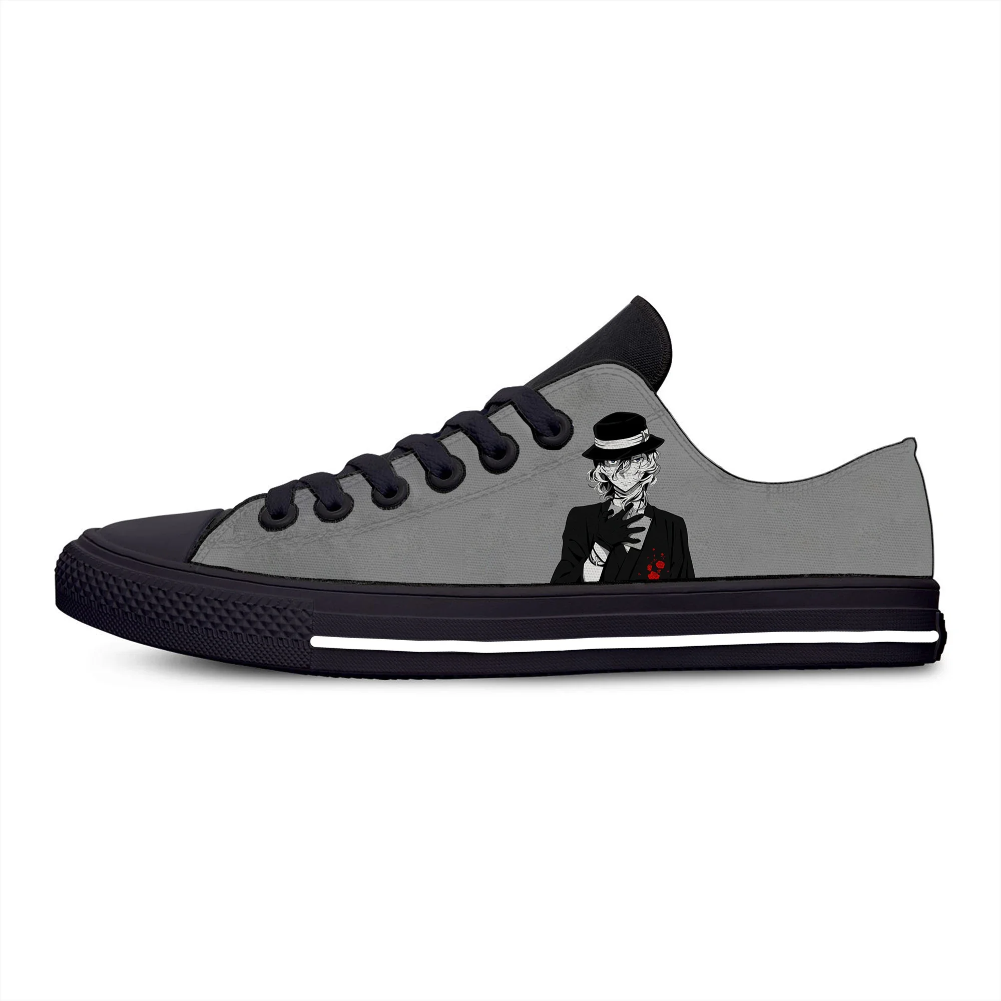 Bungou Stray Dogs Chuuya Nakahara Anime Fashion Casual Shoes Hot Breathable Men Women Sneakers Low Top Lightweight Board Shoes view 4