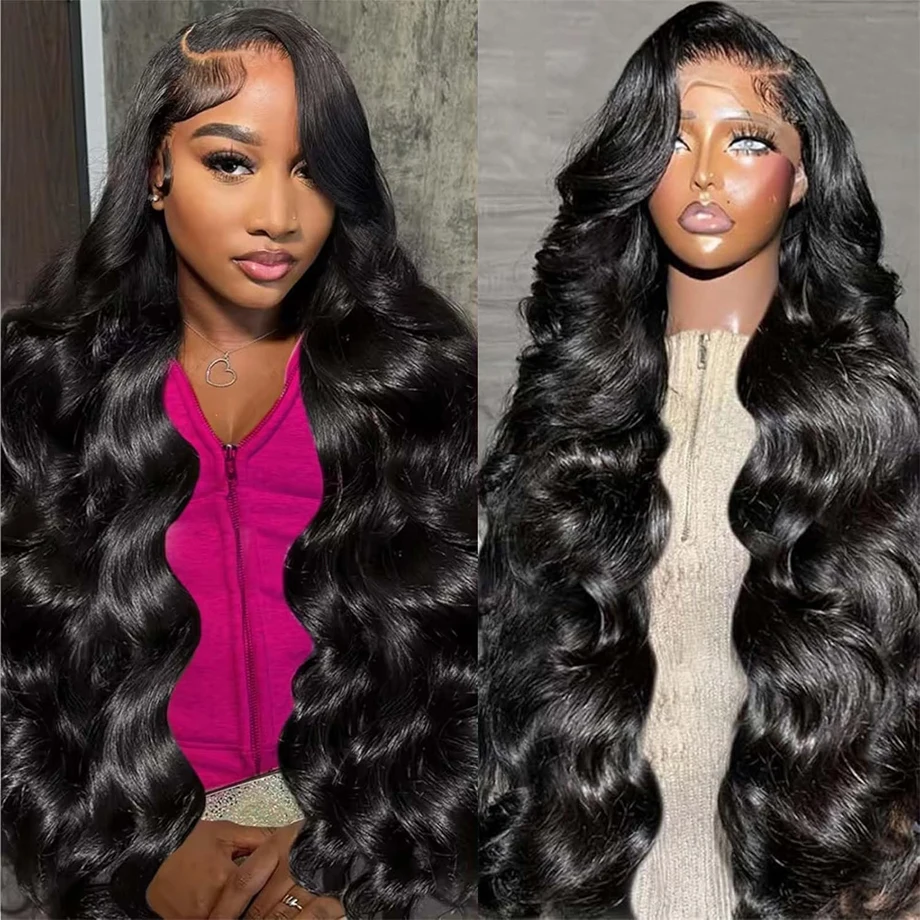 HD Transparent 13x4 Body Wave Lace Front Wig Pre Plucked 13x6 Lace Frontal Wig Human Hair Wigs For Women 4x4 Wig 180 Density