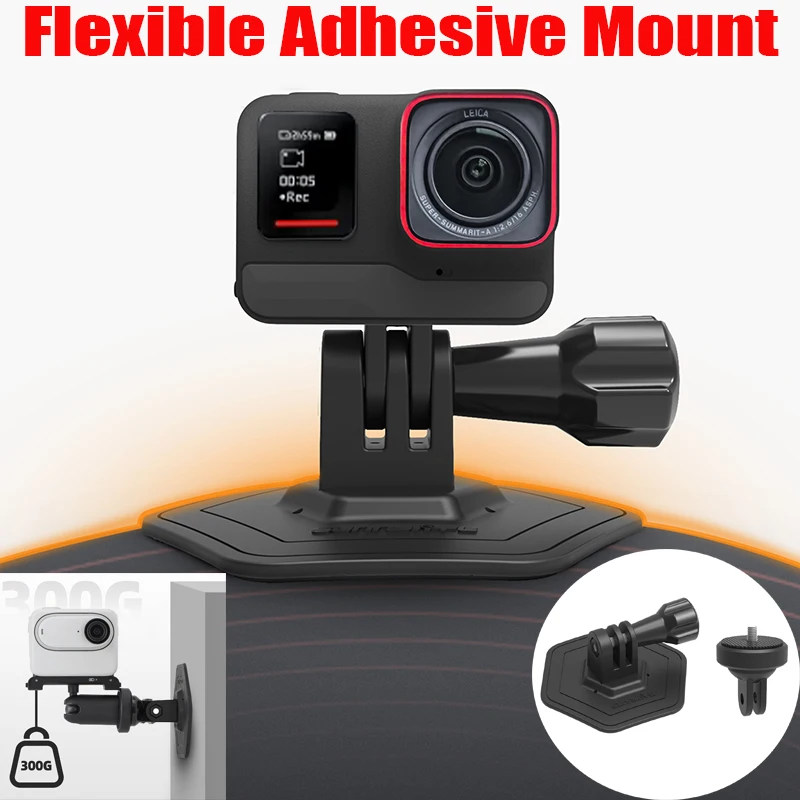 Для OSMO Action 3/4, клейкая подставка, гибкая основа кронштейна, быстросъемная уличная подставка для Gopro Hero 9/10 Insta360, стабильная основа