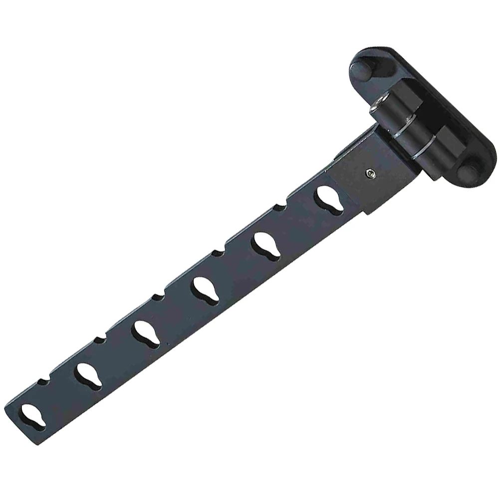 

Wall Mounted Clothes Hanger Black Aluminum 6 Hole Foldable Balcony Drying Rack Space Saver Bedroom Bathroom Kitchen