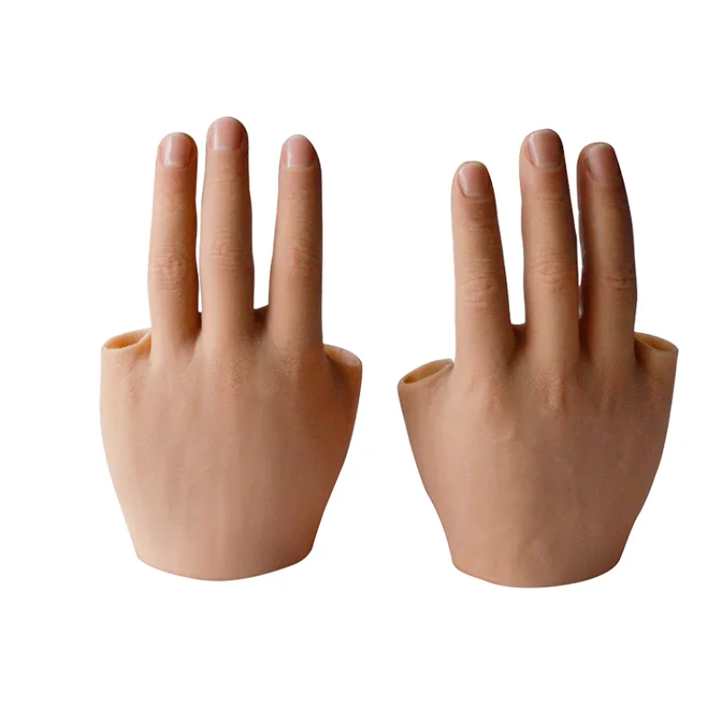 Customized realistic Artificial limbs Silicone Implants simulation Prosthetic Hand with finger