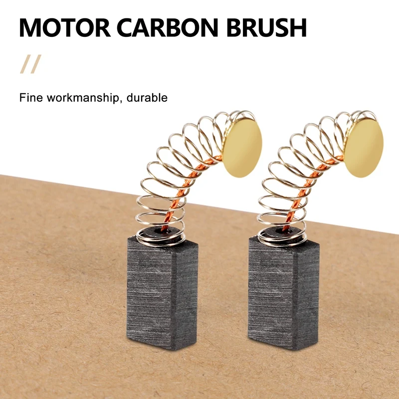 5 Pairs Motor Carbon Brushes 13Mm X 8Mm X 5Mm Universal Power Tool Replacement Parts For Angle Grinder Orbital Sander