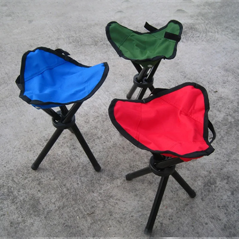 Outdoor Leisure Portable Folding Chair Three-Legged Stool Camping Travel Picnic Outdoor Activities Fishing Accessories