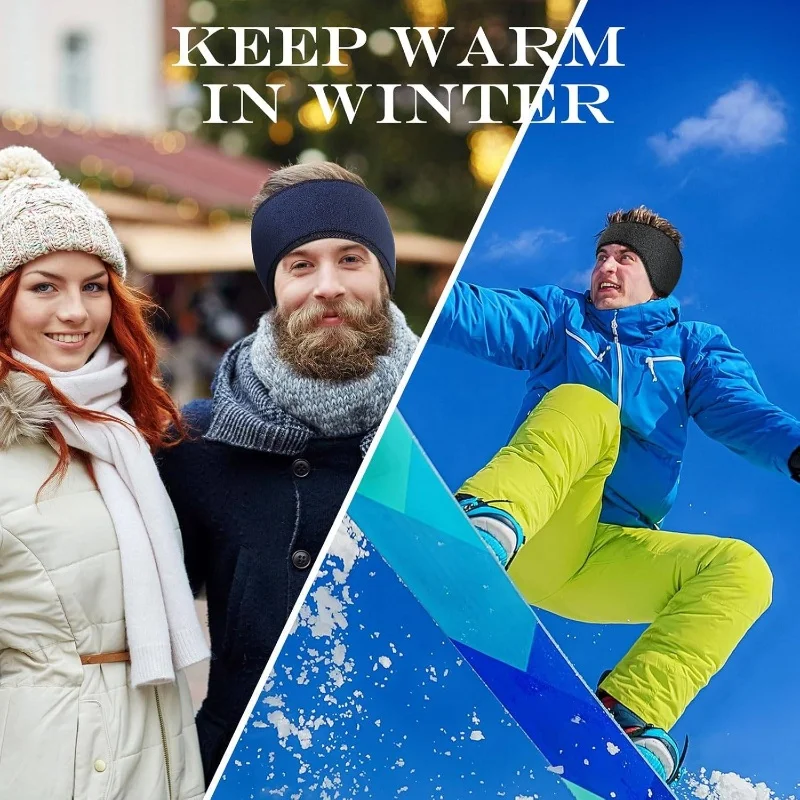 شتاء دافئ عقال يندبروف القطبية ابتزاز غطاء للأذن تشغيل التزلج العصابة مكافحة البرد الحرارية في الهواء الطلق الرياضة غطاء للأذنين أغطية الرأس #5