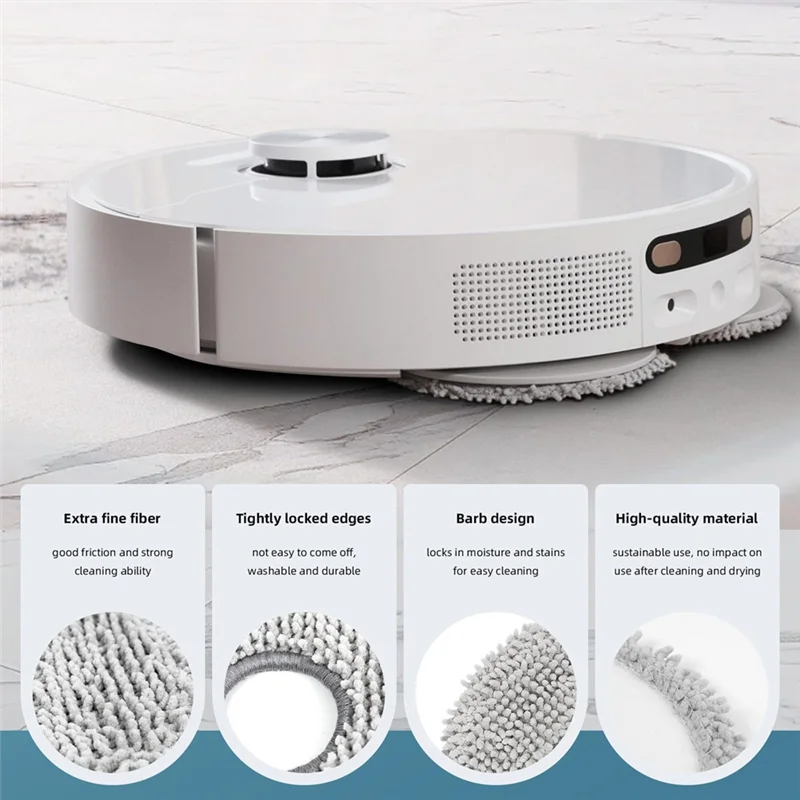 

A97Z Wipes For Ecovacs Deebot T30 Pro Omni, T30S Pro, X5, X2,T50 Omni, T50 Pro,Robot Vacuum Cleaner,Reusable Replacement Mop
