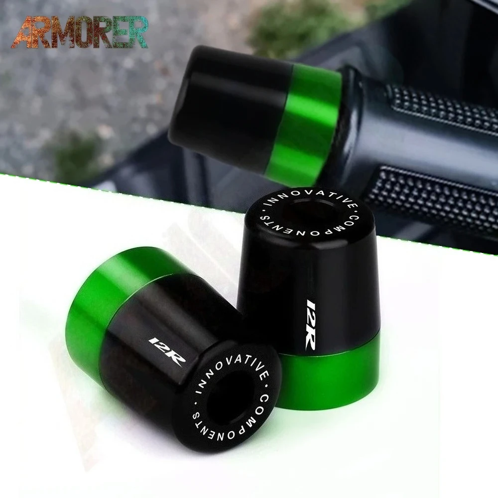 Motorcycle CNC Aluminum Accessories Handlebar Grips Handle Bar Grip End Cap Plug For ZX12R ZX-12R ZX 12R zx12r