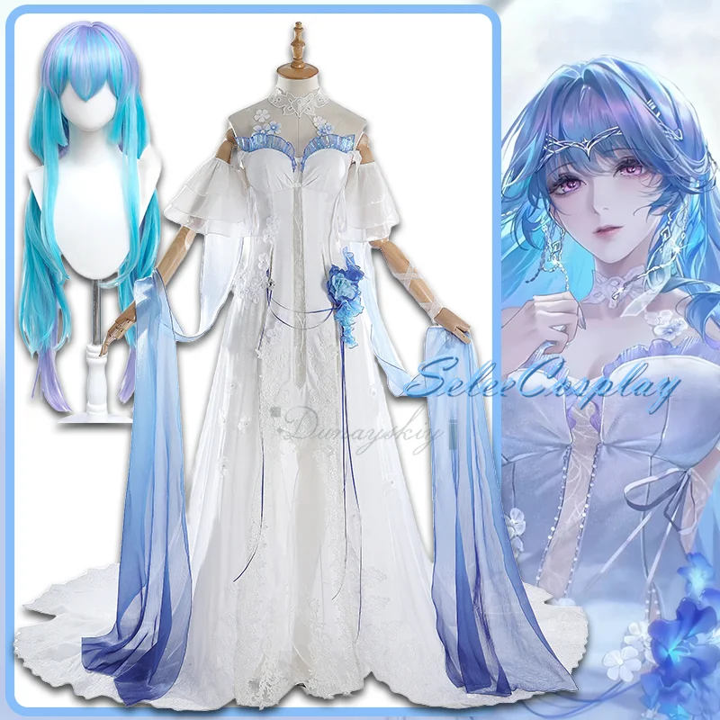 

Hamel Cosplay Costume GAME Path To Nowhere Wig Headwear Full Set Accessories Uniform Halloween Carnival Play Role Party Clothing