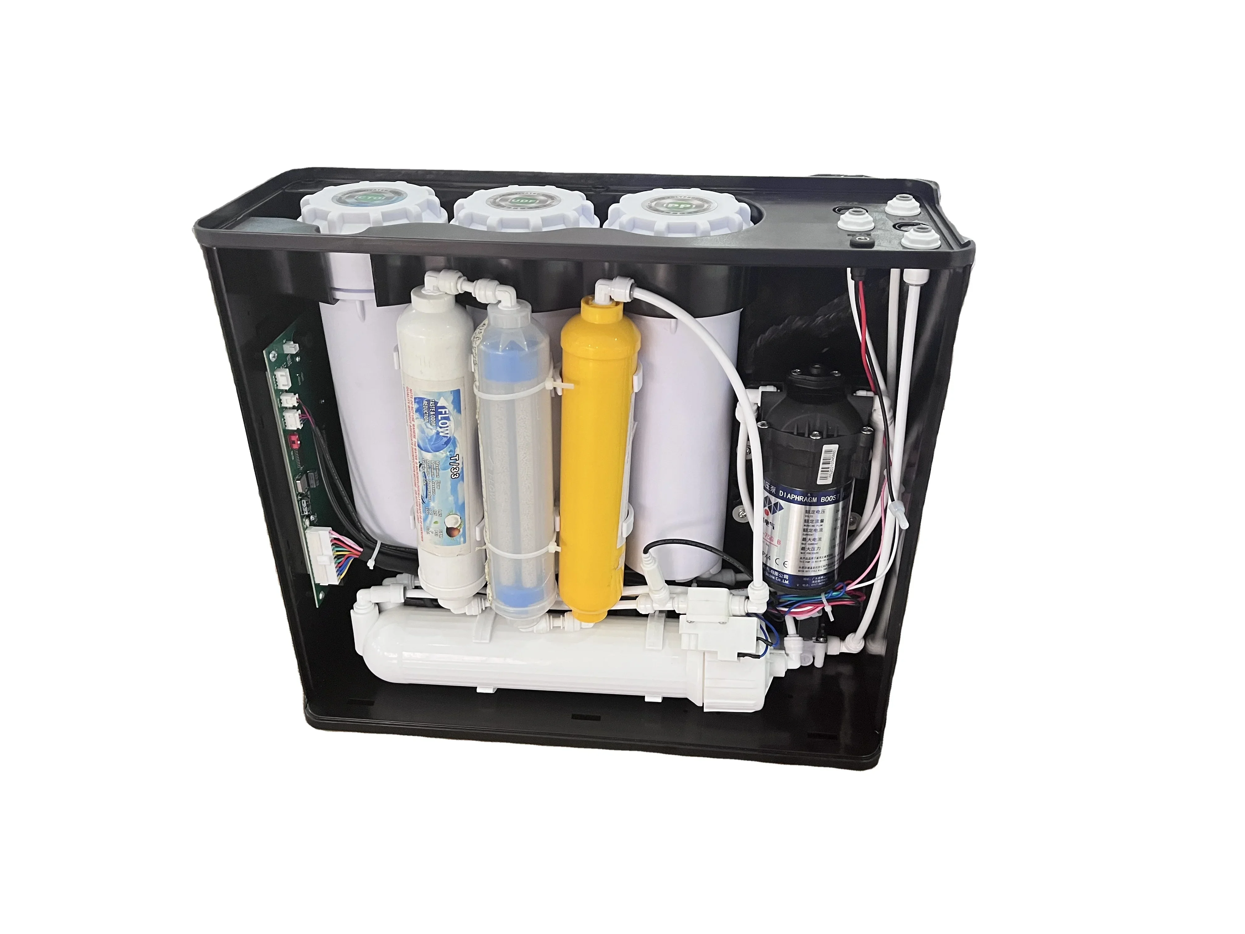 compact type 800GPD  400GPD 7 stage water filter with RO drinking water purification system