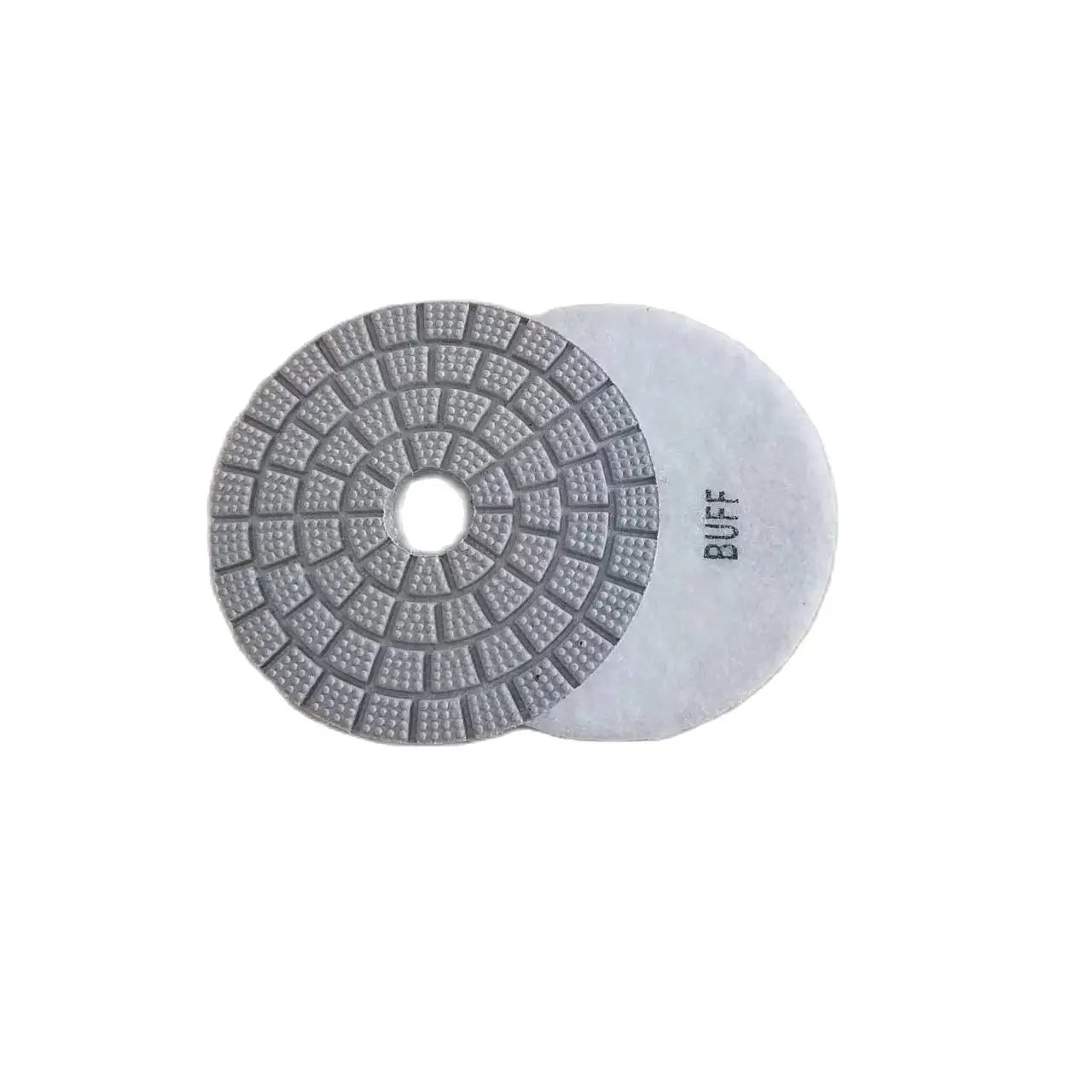 4”100mm White Diamond Wet Buff Polishing Pad For Grinding Stone Marble Granite Abrasive Mirror Effect Particle Polishing Pads