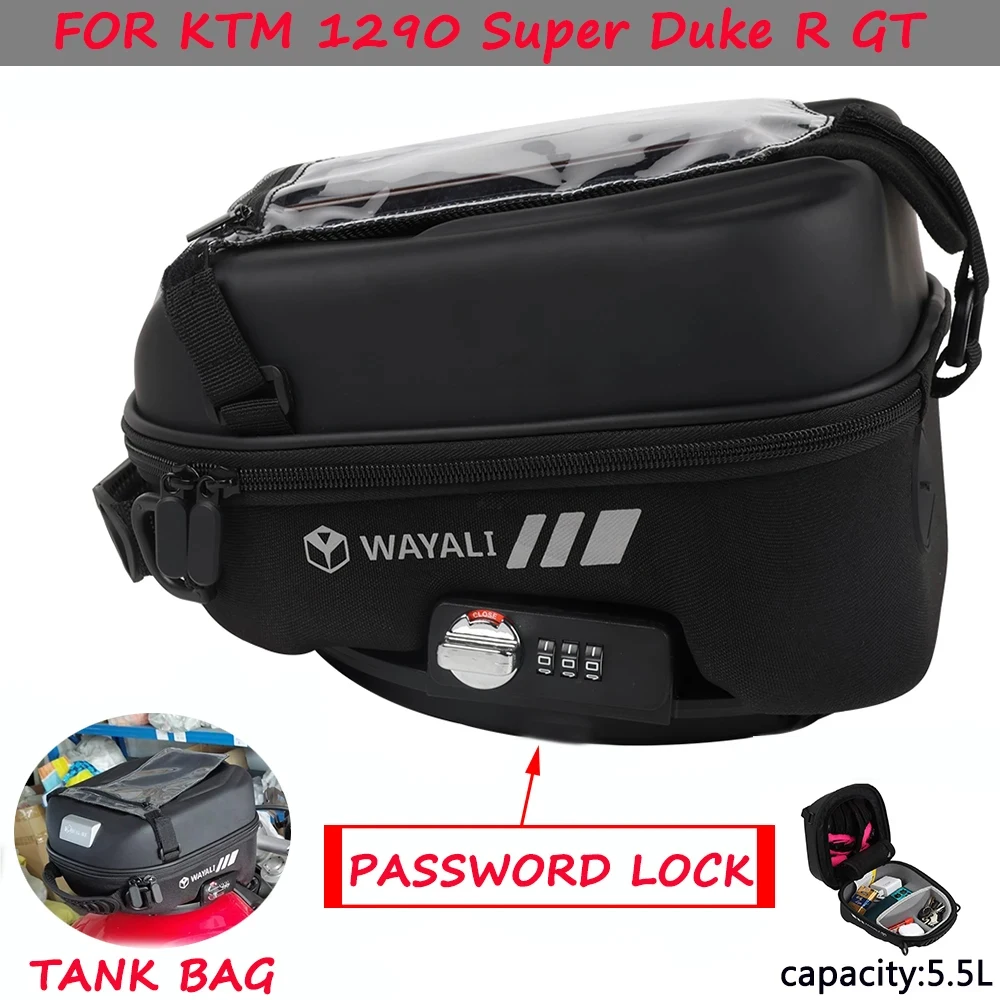 Motorcycle Fuel Tank Bag For KTM 1290 Super Duke R GT Adventure Superduke 1290R 1290GT Tank Bag Navigation Luggage Storage Bag