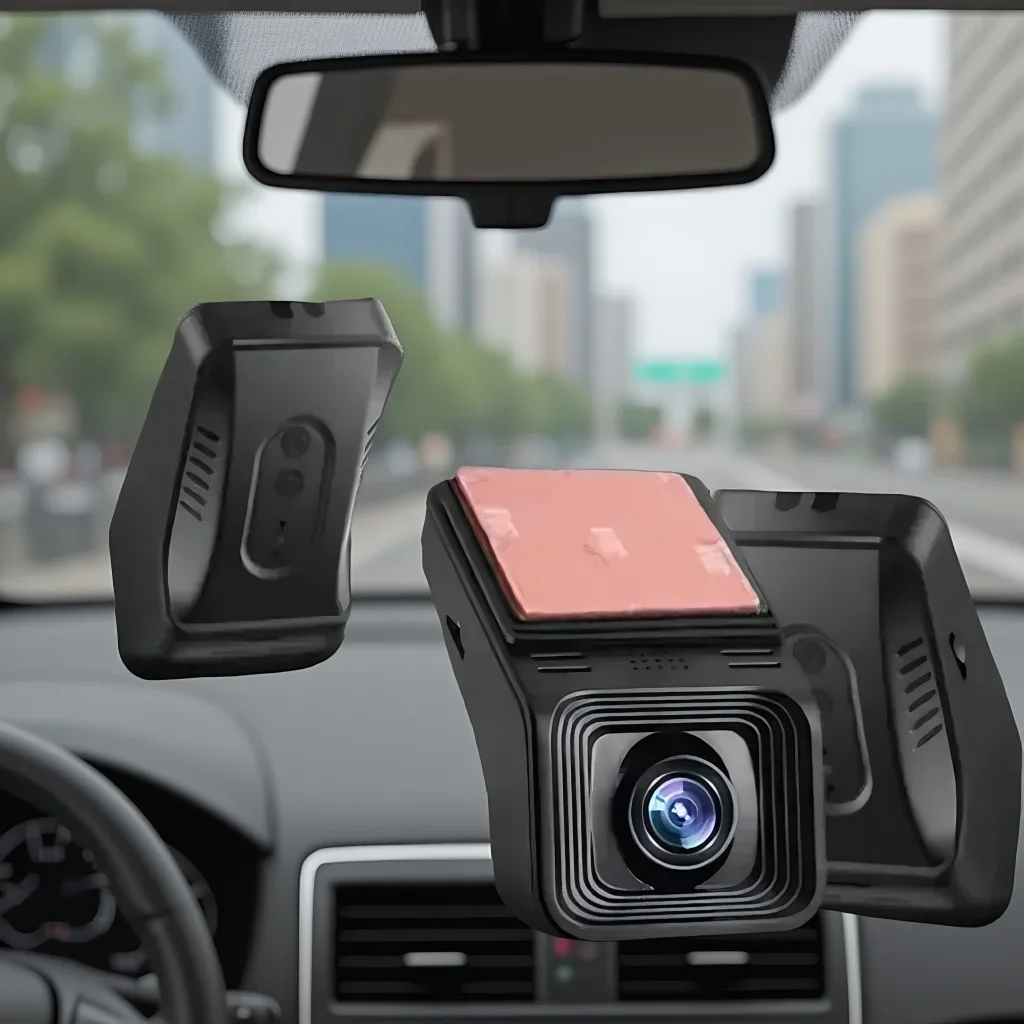 4K WiFi Car DVR Camera, 24 Hour Parking Surveillance with Motion Detection, Mobile App Control Auto Security Dash Cam