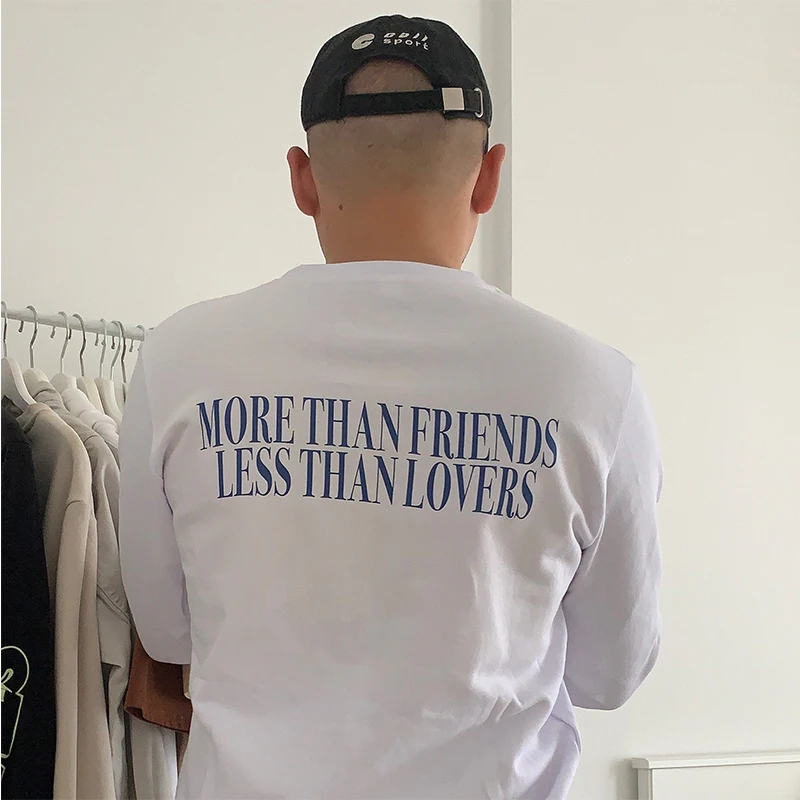 

More Than Friends Less Than Lovers Women's Sweatshirt Cotton Harajuku Y2K Slogan Hoodies Early 2000s Inspired Winter Clothes