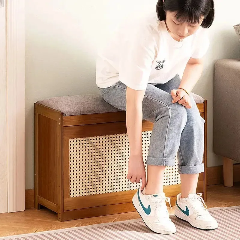 

Ultra-thin Shoe Cabinets Tipping Bucket At The Door of The Home Shoe Rack Large-capacity Shoe Changing Stool Simple Space-saving