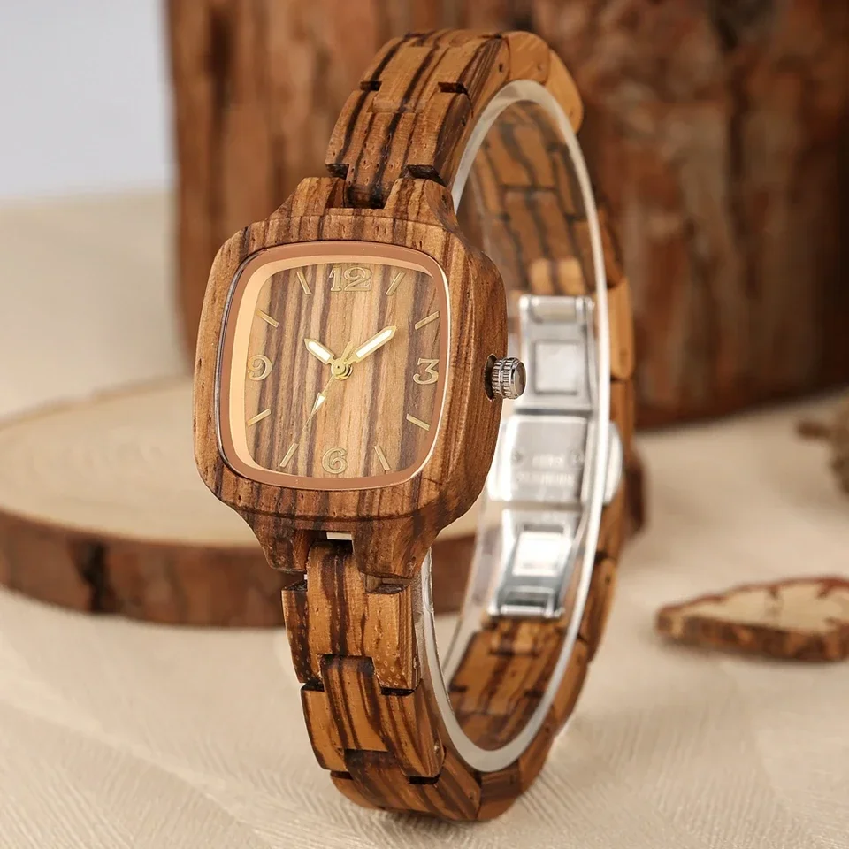 

Watch female maple gift table fashion wooden watch Japanese movement