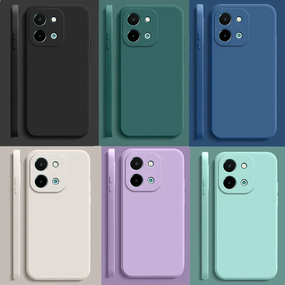 Solid Color Ultra Thin Matte Phone Case for Vivo Y28 4G Silicone Soft TPU Cover