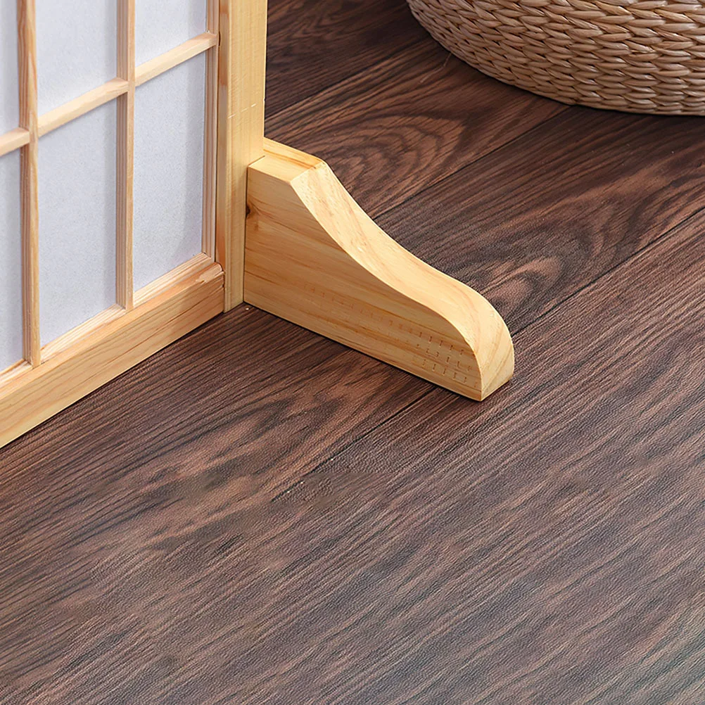 

2Pcs Room Divider Wooden Stand Partition Base Thickened Screen Feet for Household Office Restaurant Room Divider Stand