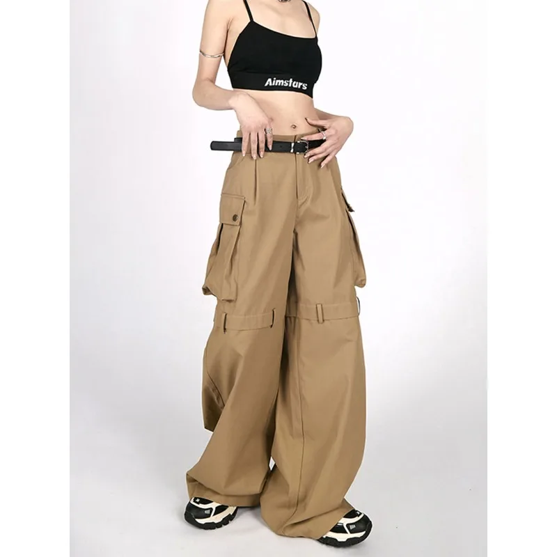 

Deeptown Harajuku Baggy Casual Cargo Pants Woman Vintage Y2k Hippie Wide Leg Trousers Streetwear Joggers Sweatpants Techwear