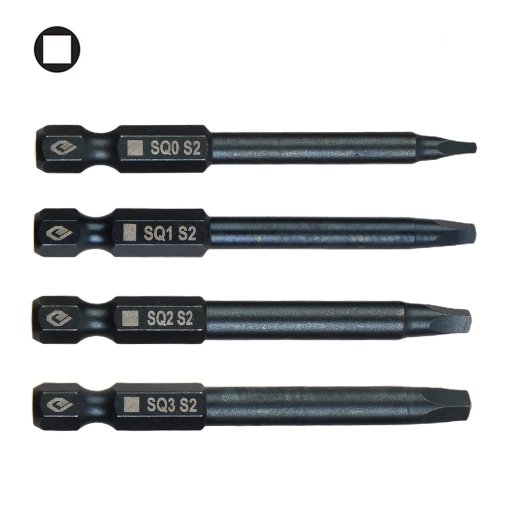 Hexagonal Handle Professional Steel Screwdriver Bit Handle Tool Length 6.35mm 65mm For Electric SQ0 SQ1 SQ2 SQ3