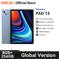 OSCAL Pad 13 Tablet ,10.1 inch FHD Display, 7680mAh Battery ,8GB RAM+256GB ROM, Octa-Core T606 Pad, Dual 4G,Android 12